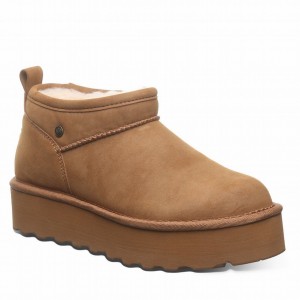 Botas Plataforma Bearpaw Retro Super Shorty Vegan Mujer Marrom | PZC70100UC