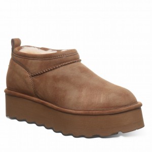 Botas Plataforma Bearpaw Retro Super Shorty Vegan Mujer Marrom | FKP171IP