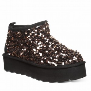 Botas Plataforma Bearpaw Retro Super Shorty Sequin Mujer Marrom | TVV3693RN